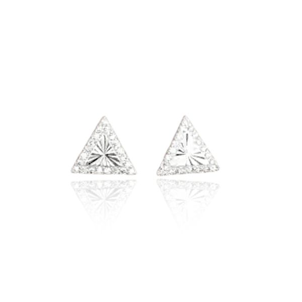 BRINCO TRIANGULO DIAMANTADO COM ZIRCONIA