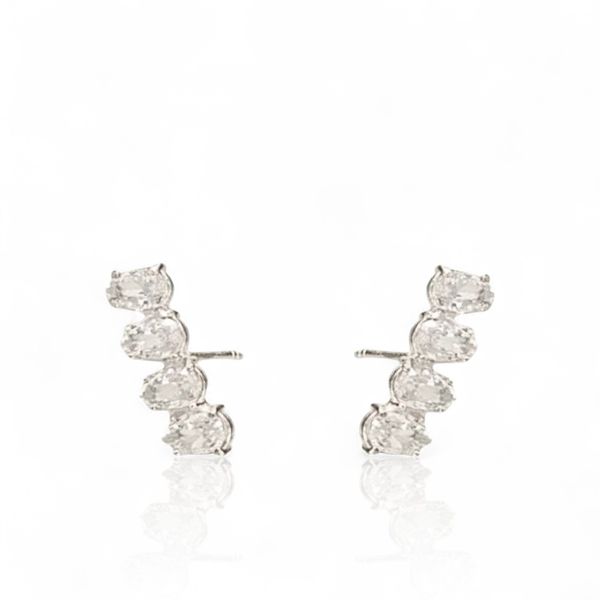BRINCO EAR CUFF ZIRCONIA GOTA