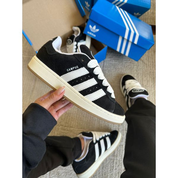 Adidas Campus 00S Unissex Preto/branco COURO