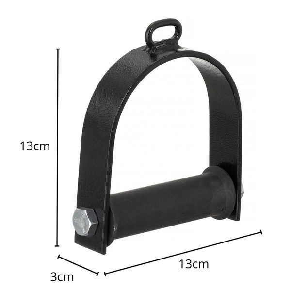 Estribo De Aço Com Giro Cross Over Para Academia Musculação Atividade Física Saúde Fitness