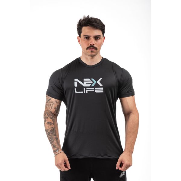 Camiseta Dry Fit Masculina Nexlife - Preta