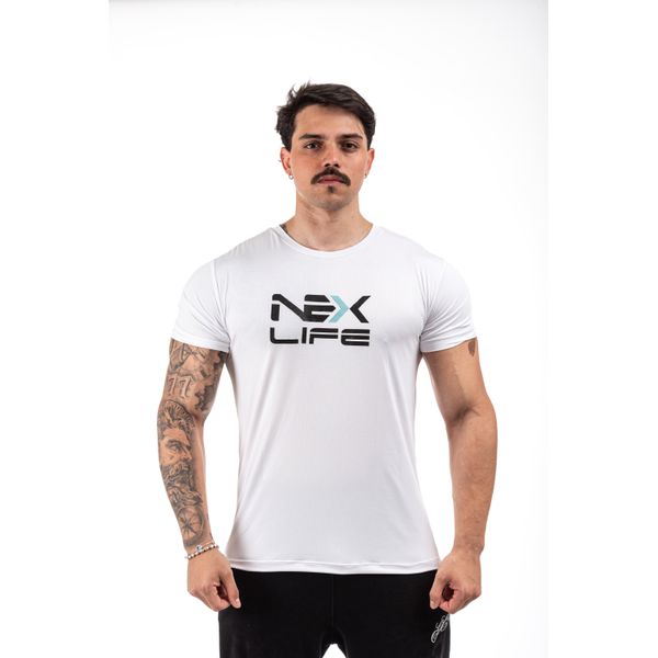 Camiseta Dry Fit Masculina Nexlife - Branco