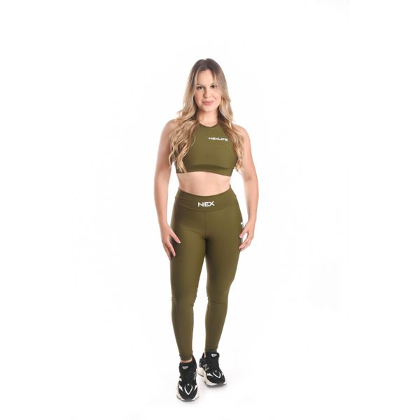 Top Fitness Poliamida Nexlife Verde Militar