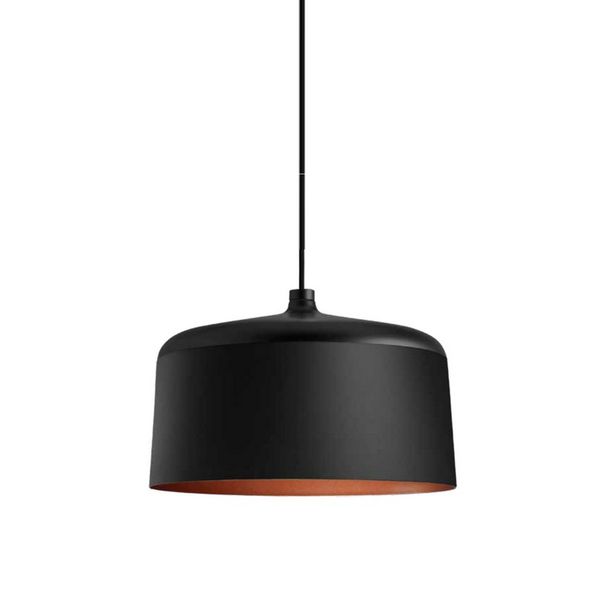 Pendente HUT 1XE27 - Preto/Cobre New Line