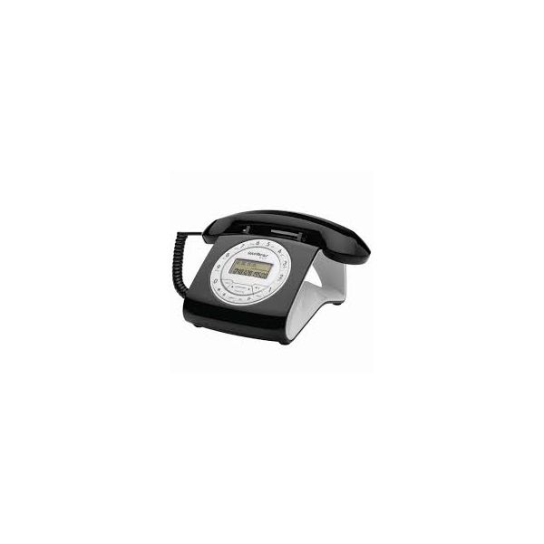 Telefone Com Fio Retrô Intelbras TC 8312 Preto.