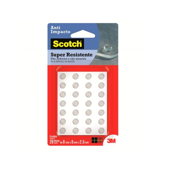 Protetor Anti-Impacto 3M Scotch™ Redondo Extra Pequeno - 28 unidades