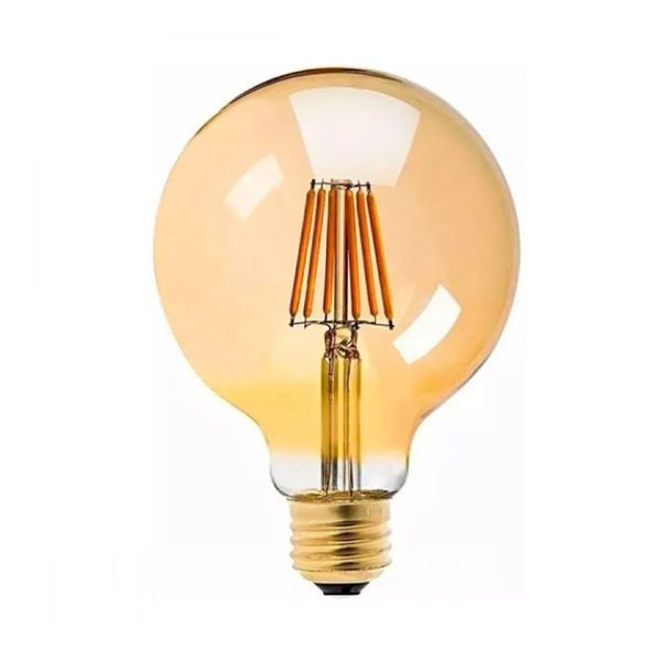 Lâmpada Filamento LED Globo G125 E27 4W 2200K Ambar Biv - Galaxy Led