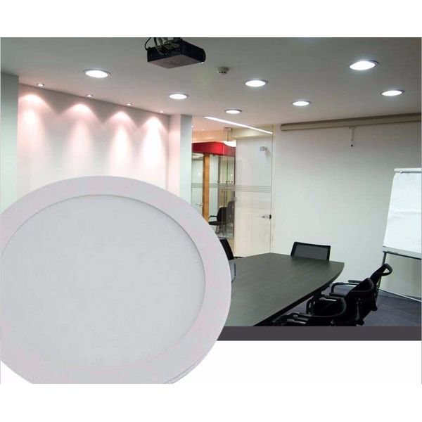 PLAFON REDONDO EMBUTIR LED 24W 3000K BRANCO