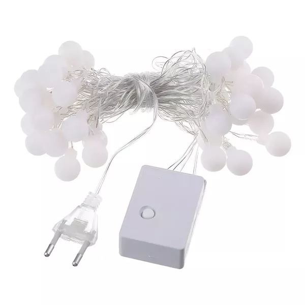 CORDAO 40 LEDS BOLA PEQUENA BRANCO QUENTE BIV