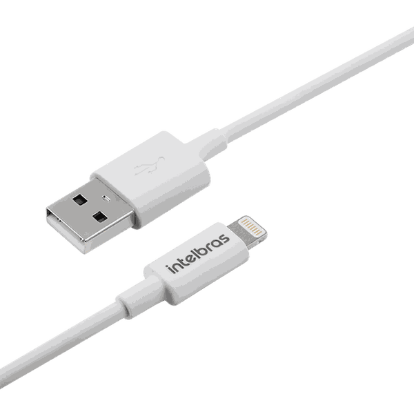 CABO USB LIGHTNING 1,2M PVC BRANCO INTELBRAS