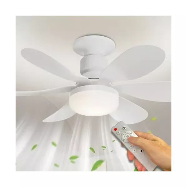LUMINARIA VENTILADOR TETO 40W 46CM BIV C/ CONTROLE REMOTO