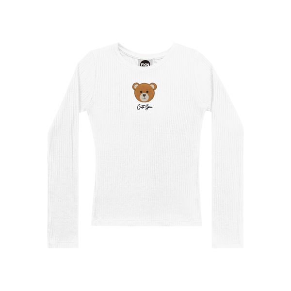 Blusa Manga Longa Fakini 12 ao 18 - Canelada Ursinho