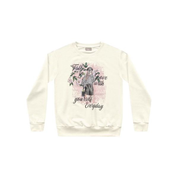 Blusa Fakini Infantil Feminina Moletinho Tamanho 12 ao 16