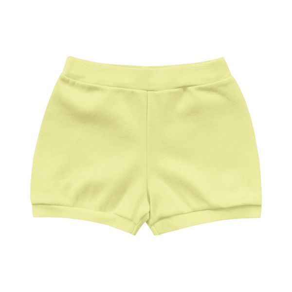 Short Kiko Baby Bebê Feminino RN ao G - Amarelo