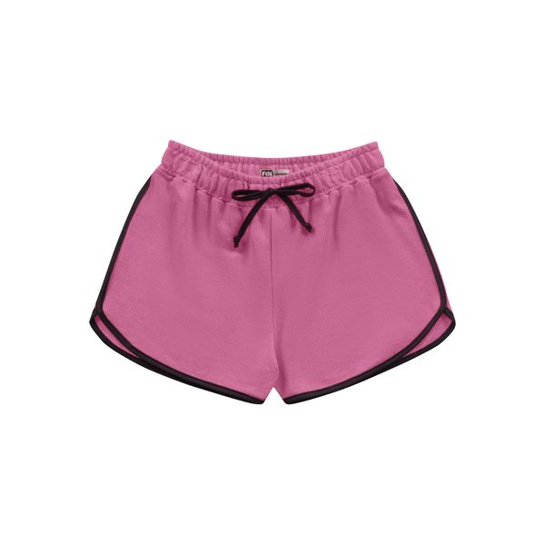 Short Feminino Fakini 12 ao 18 - Rosa Fluorescente