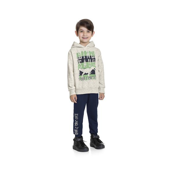 Conjunto Moletom Fakini Infantil Masculino Tamanho 4 ao 10