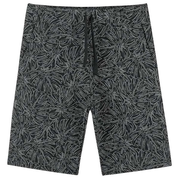 Bermuda Lemon Infantil Masculina 10 ao 20 Preta Folhagens