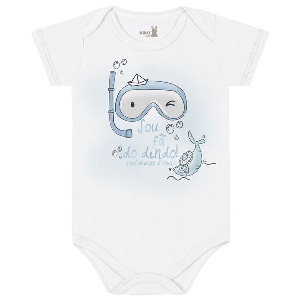 Body Kiko Baby Bebê Masculino RN ao G - Frase Dindo