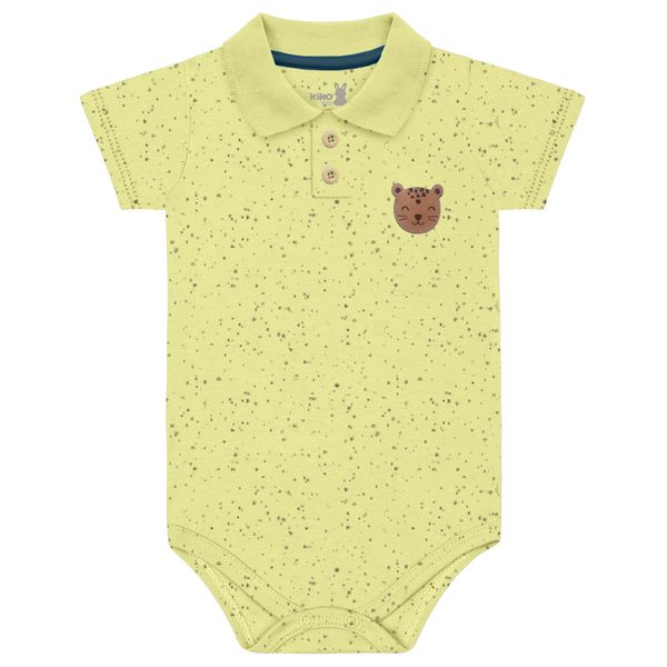 Body Gola Polo Kiko Baby Bebê Masculino RN ao G - Amarelo