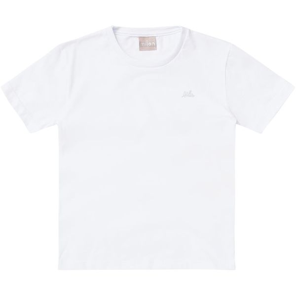 Camiseta Milon infantil Masculina 4-6-8 - Branca