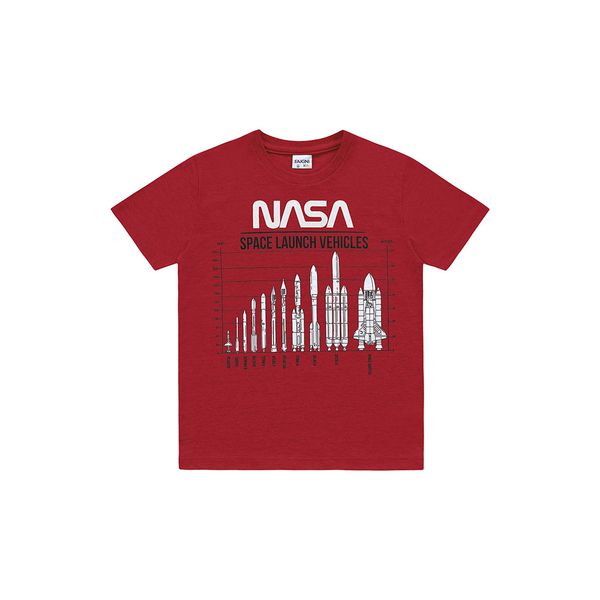 Camiseta Fakini Infantil Masculina 4 ao 10 - Vermelha