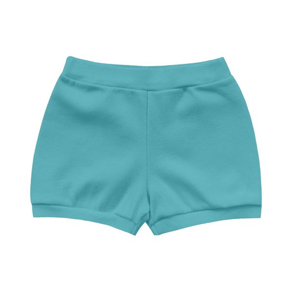 Short Kiko Baby Bebê Masculino RN ao G - Azul Turquesa