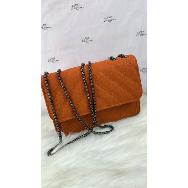 Bolsa Alça Ferro Caramelo