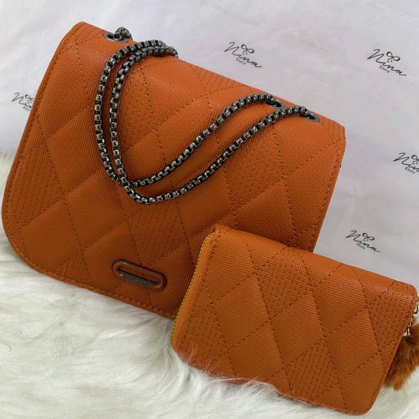 Bolsa Carteira Alça Ferro Caramelo 