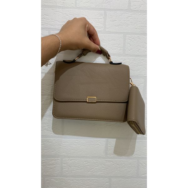 Bolsa Carteira Marrom Claro 