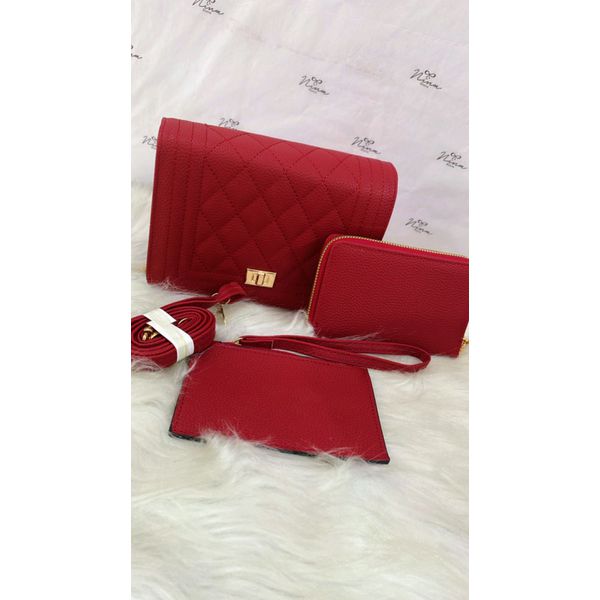Bolsa Porta Moeda e Carteira Vinho 