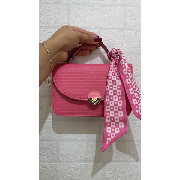 Bolsa Lenço Rosa 