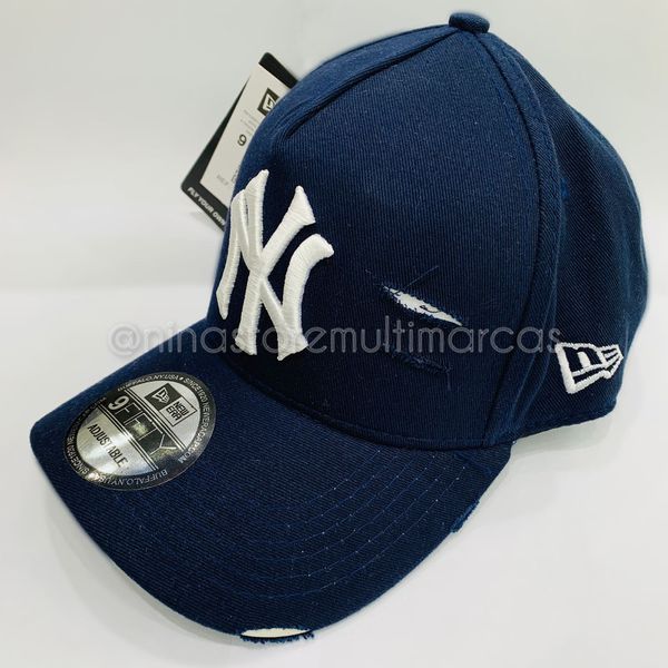 Boné New Era - Azul Escuro/Branco