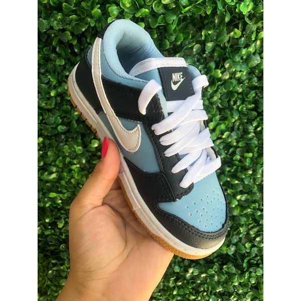 Dunk Azul Bebe com azul marinho