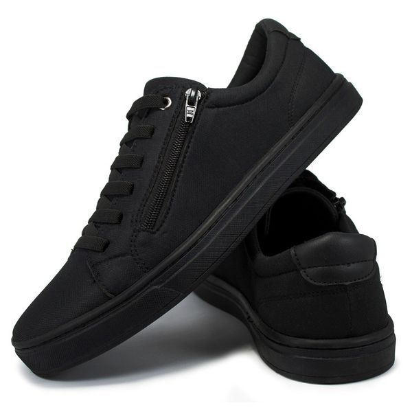 Tenis lona preto clearance
