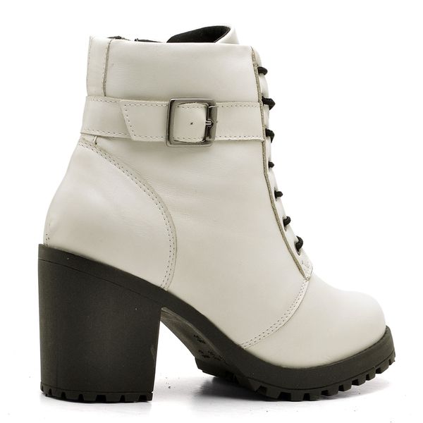 BOTA SALTO ALTO BRANCA VERNIZ NINE4 STORE