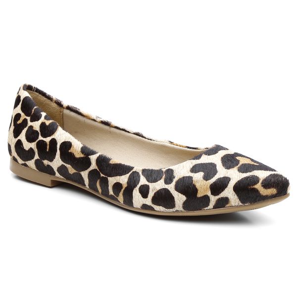 Sapatilha bico fino animal print sales