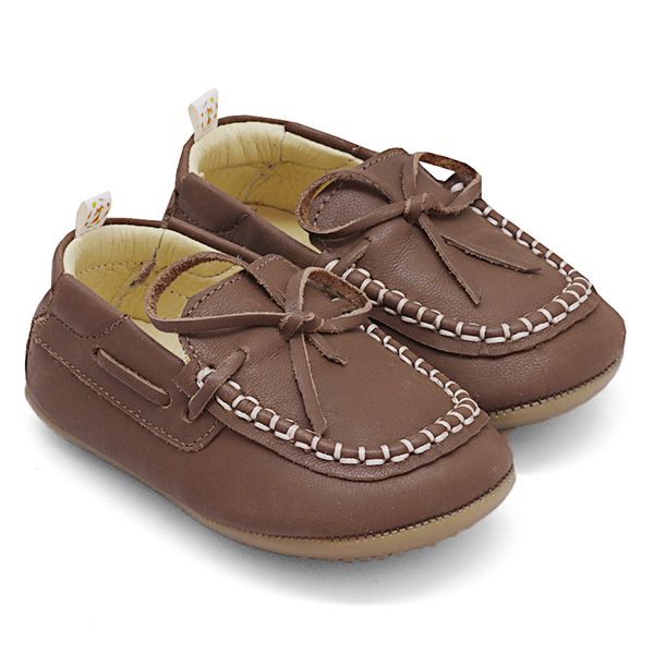 Mocassim infantil marrom on sale
