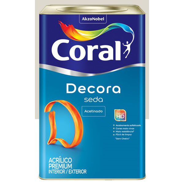 CORAL DECORA SEDA ACETINADO BRANCO 18L