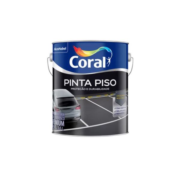 PINTA PISO AMARELO DEMARCAÇÃO 3,6L - CORAL