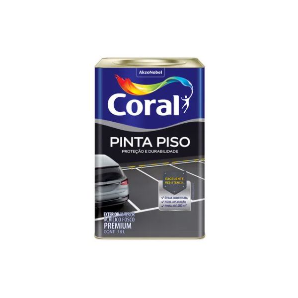 PINTA PISO BRANCO 18L - CORAL