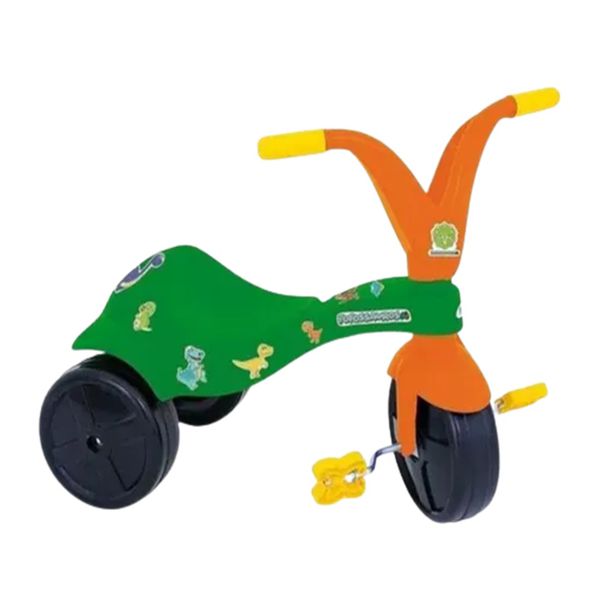 Triciclo Infantil Fofossauros Verde e Laranja Xalingo