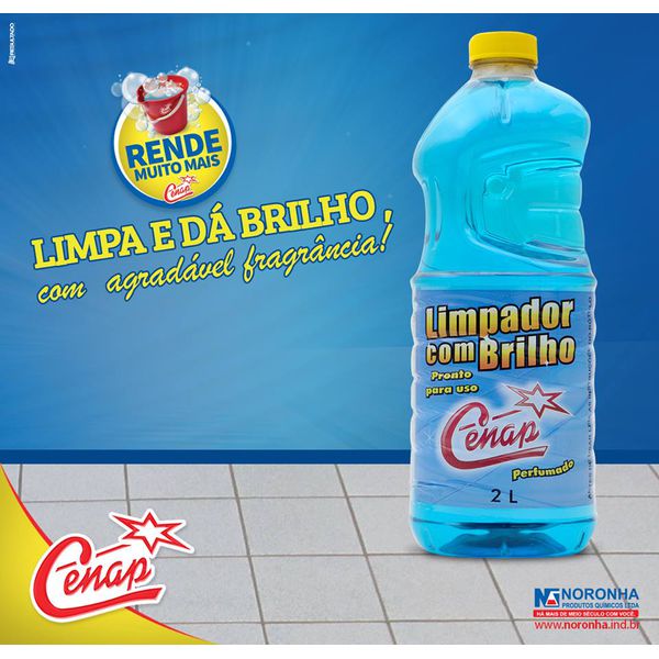 Limpador Com Brilho Cenap Blue 6x2l Loja