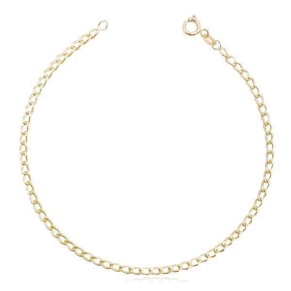 Pulseira Groumet 17cm em Ouro 18k