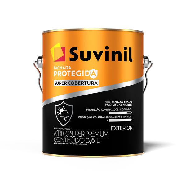 Tinta Fachada Protegida Super Cobertura Branco 3,6L Suvinil