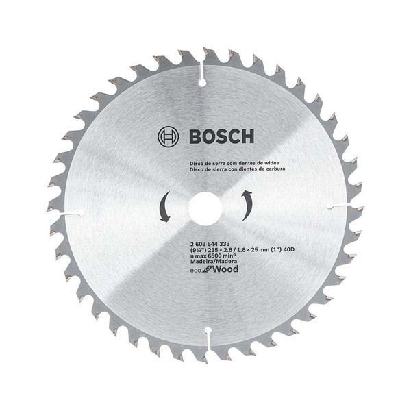 Disco serra circular Bosch Ecoline ø235x25mm 40D