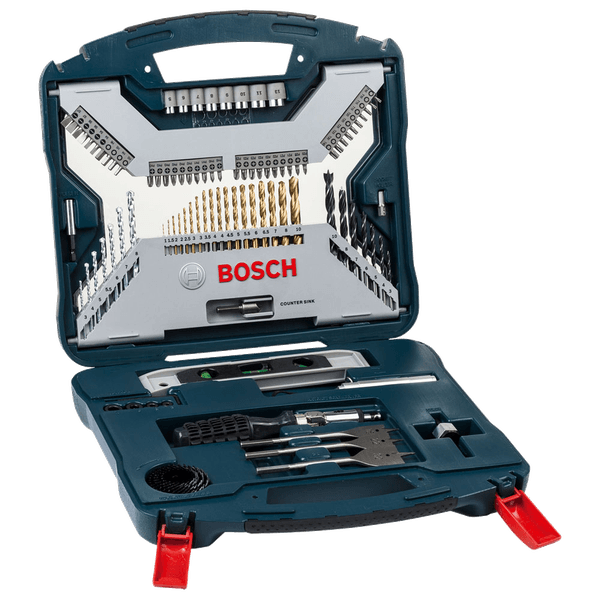Kit de pontas e brocas em Titânio X-Line 100 peças Bosch