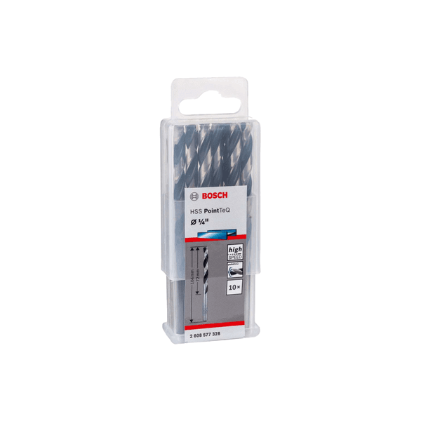 Broca Metal Aço Rápido HSS-PointTeQ 1/4" 20 peças Bosch 
