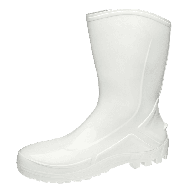 Bota De Pvc Sem Forro Cano Médio Branca Tam.42 Vulcaflex Marluvas