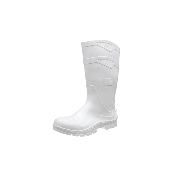Bota De Pvc S/ Forro Branca Cano Longo Tam.40 Marluvas