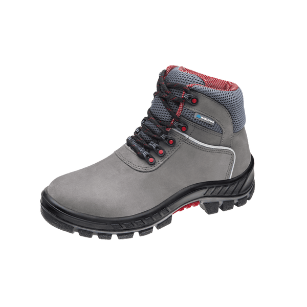 Botina De Couro Nubuck Cinza Num.42 Premier Marluvas